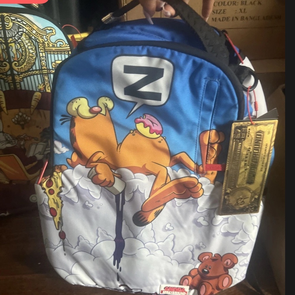 Sprayground Black and Red Accent Backpack